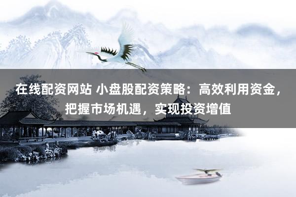 在线配资网站 小盘股配资策略：高效利用资金，把握市场机遇，实现投资增值