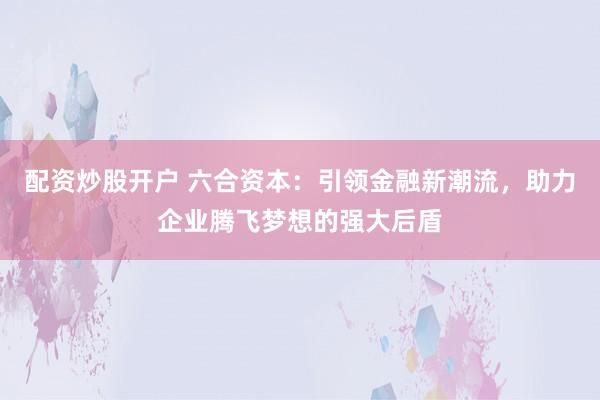 配资炒股开户 六合资本：引领金融新潮流，助力企业腾飞梦想的强大后盾