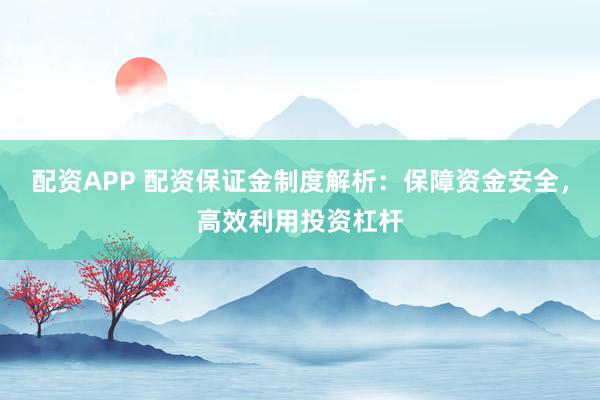 配资APP 配资保证金制度解析：保障资金安全，高效利用投资杠杆