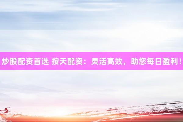 炒股配资首选 按天配资：灵活高效，助您每日盈利！