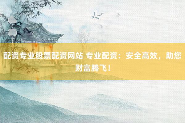 配资专业股票配资网站 专业配资：安全高效，助您财富腾飞！